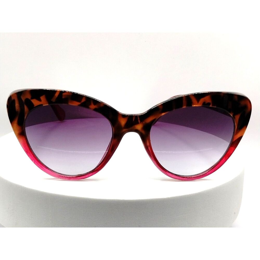 BCBGeneration Max Azria Women's Cat Eye BG1010 215 Leopard Pink Sunglasses